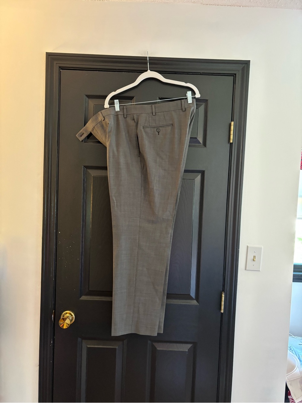 Calvin Klein Men's Gray Dress Trousers